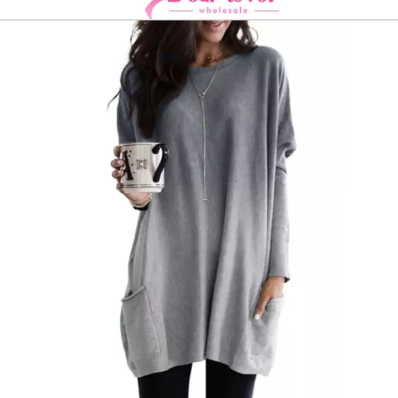 S  left🖤🤍New boutique ombre tunic - Picture 4 of 10